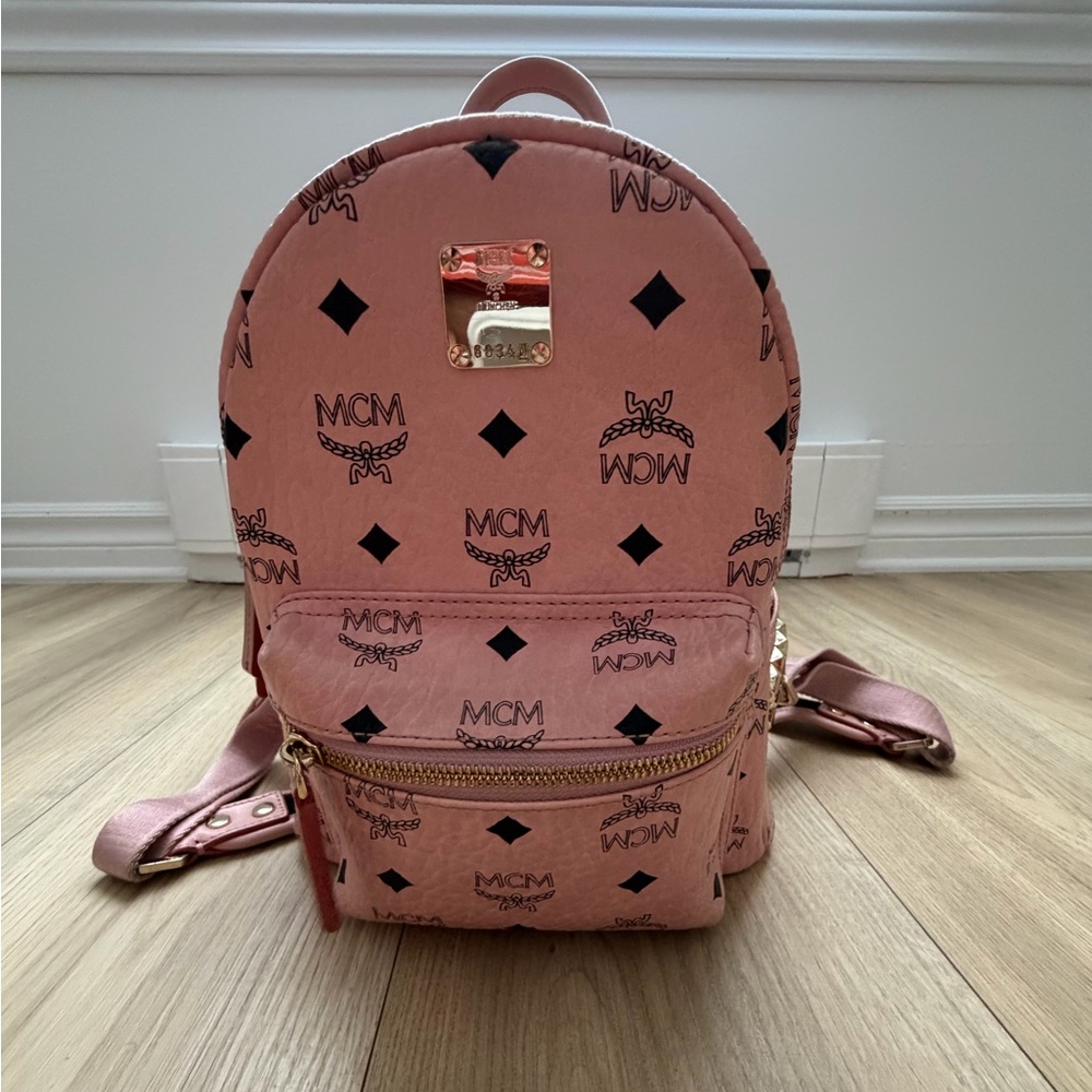 MCM mini Pink Backpack - Picture 1 of 8